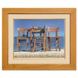 Chairs and Flowers on Beach by Medvedev, Igor