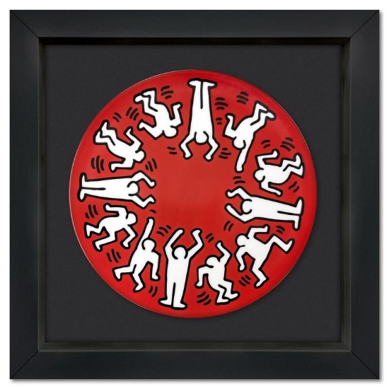 White on Red by Keith Haring (1958-1990)