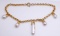Italian 18K Gold Pearl & Diamond Designer Necklace