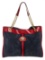 Gucci Blue Suede Rajah Large Tote
