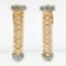 Retro Vintage 18K Gold 0.30 ctw Diamond Milgrain Flexible Clip-On Drop Earrings