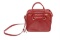 Balenciaga Red Leather Small Blanket Square Bag