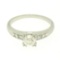 Antique Art Deco .900 Platinum 0.51 ctw Old European Cut Diamond Engagement Ring
