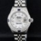 Rolex Ladies Quickset Stainless Steel White Diamond And Sapphire Datejust Wristw