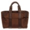 Hermes Brown Nylon and Leather Acapulco Tote Bag