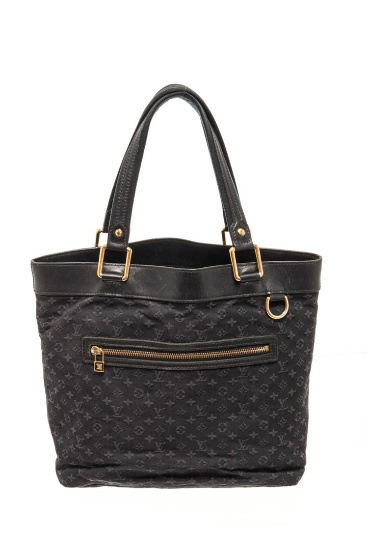 Louis Vuitton Black Monogram Lucille GM Shoulder Bag