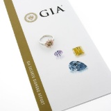 NEW Plat 14k Gold GIA Fancy Yellow Brown Solitaire w/ Marquise Diamond Halo Ring