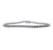4.89 ctw Diamond Tennis Bracelet - 14KT White Gold