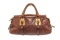 Prada Brown Leather 2 Way Bag