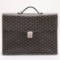 Goyard Black Goyardine Coated Canvas Chypre Deux Soufflets Briefcase Bag
