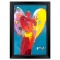 Red Angel with Heart by Peter Max