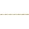 14k TT Gold 0.25 ctw Bezel Set Diamond w/ Twisted Polished Link 7