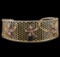 2.25 ctw Diamond Cuff Bracelet - 14KT Yellow and Rose Gold