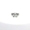 5.02 ct. EGL USA Diamond Wedding Engagement Ring - 14KT White Gold