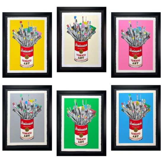 Tomato Pop Matching Set by Mr Brainwash,