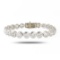 13.09 ctw G to I COLOR SI3 to I1 CLARITY Diamond Platinum Tennis Bracelet