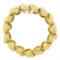 Vintage 18k Gold & Platinum 5.0 ctw Old Diamond Etched Floral Statement Bracelet