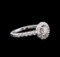 1.28 ctw Diamond Ring - 14KT White Gold