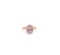 14kt RG Diamond and Morganite Ring