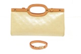 Louis Vuitton Beige Leather Roxbury Drive Shoulder Bag
