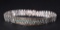 18K White Gold Cognac Diamond & Greenish Blue Sapphire ID Bracelet by Carlo Rici