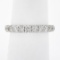 NEW 14k White Gold 1.03 ctw Round Prong Set Diamond Classic Wedding Band Ring
