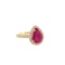 2.85 ctw Ruby & Diamond Ring - 14KT Yellow Gold