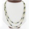 Vintage 18k Gold Long Enamel Pearl By The Yard & Twisted Wire Link 40