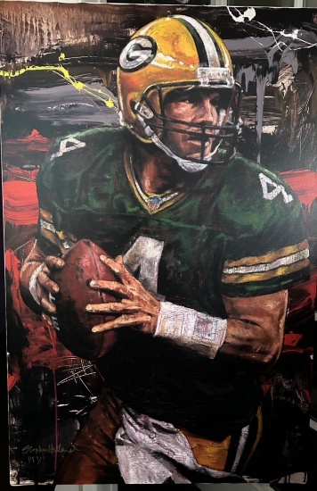 Brett Favre Packers MVP by Stephen Holland