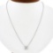 NEW Platinum 0.56 ctw Prong Marquise Diamond Flower Pendant Cable Chain Necklace