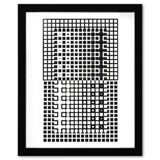 Centauri - XXII de la serie Corpusculaires by Vasarely (1908-1997)