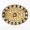 Vintage 14k Gold 2.4 ctw Diamond Sapphire Moonstone Oval Wreath Brooch Pendant