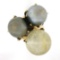 18k Rose Gold Tahitian Pearl & Rutilated Quartz Large High Profile Cocktail Ring