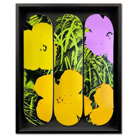 Flowers - Lime/Orange by Warhol (1928-1987)