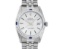 Rolex Mens Stainless Steel Silver Index 18K White Gold Diamond & Sapphire Bezel