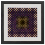 Alom (Purple/Yellow) de la serie Folklore Planetaire by Vasarely (1908-1997)