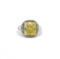 Platinum Fancy Yellow Diamond Ring