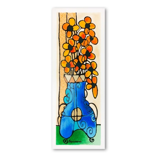 Blue Vase I by Ben-Simhon Avi
