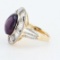 13.72 ctw UNHEATED Star Ruby and 1.55 ctw Diamond 14K Yellow Gold Ring