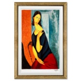 Jenne Hebuterne Con La Mano Sulla Spalla Sinistra by Modigliani (1884-1920)