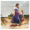 Gathering Wildflowers by Pino (1939-2010)