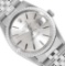 Rolex Mens 36MM Stainless Steel Silver Index Dial Datejust With Rolex Box