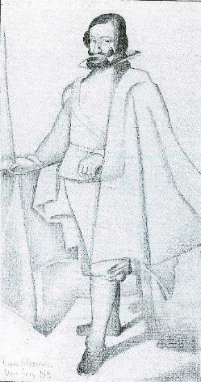 Juan Gris - Don Caspar Du Guzman (Velaquez)