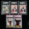 Set of (5) Tony Gwynn Baseball Cards - PSA & SGC Graded