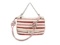 Chanel White Red Quilted Jersey Flap 2Way Bag