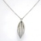 18K WG Eichhorn Diamond Pendant and Chain