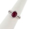 2.29 ctw BURMESE Ruby and 0.84 ctw Diamond Platinum Ring (GIA CERTIFIED)