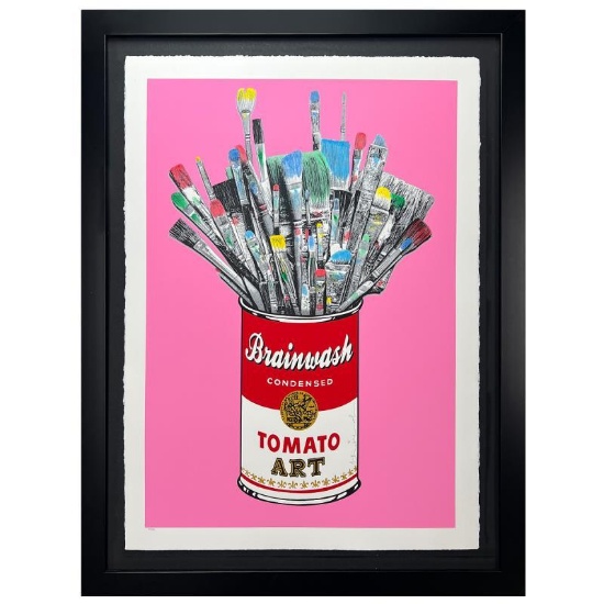 Tomato Pop (Pink) by Mr Brainwash
