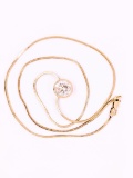4.00 ctw Diamond Pendant Necklace - 14KT Yellow Gold