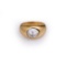 18k Yellow Gold & Custom Cut Moissanite Ring by Carlo Rici